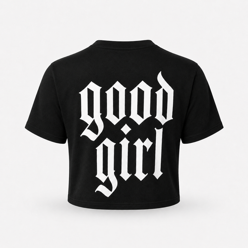 Oversized crop hand-necklace T
